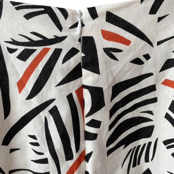 Mi Ami francesca's NEW Abstract Geo Palm Leaf Wide Leg Linen Blend Pants : L - Picture 6 of 7